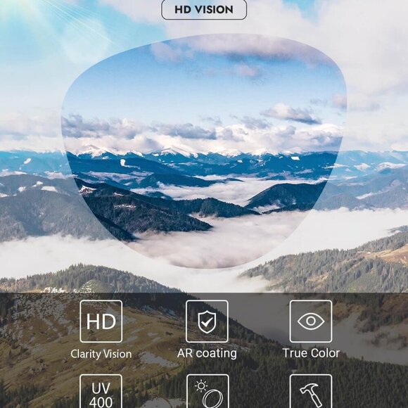 Fit Over Glasses Sunglasses Women TR90 Frame Polarized UV400 Protection - Picture 5 of 6